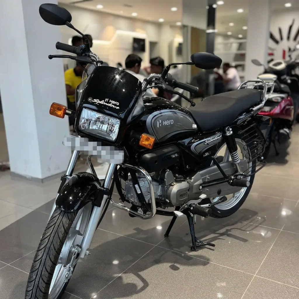 Hero Splendor Plus commuter motorcycle in India — 7.9 PS engine, 68-72 kmpl mileage and on-road price around ₹93,500